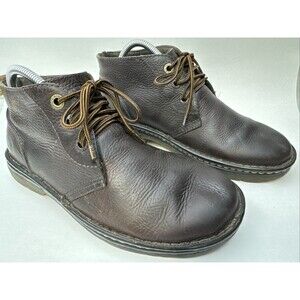 Doc Martens Sussex Industrial Men's Sz 8M Brown Leather Work Boots Shoes.
